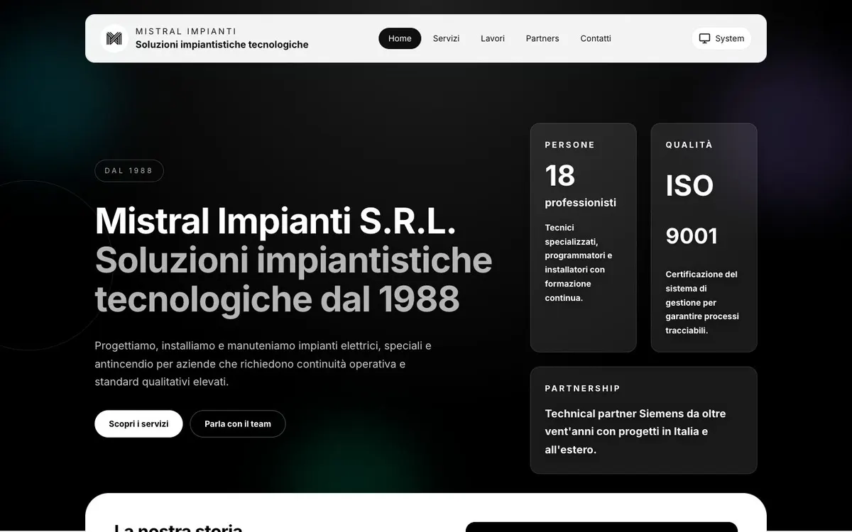 Sito Mistral Impianti